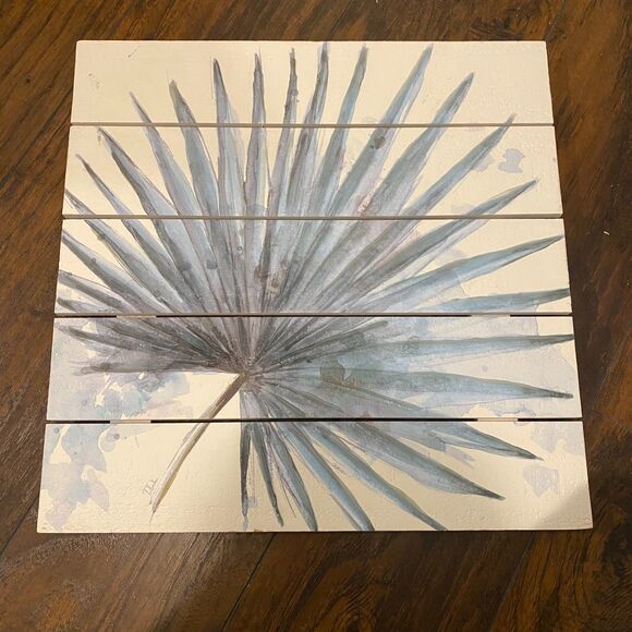 Wendy Bellisimo Home Petticoat Palm Frond Tropical Wooden Home Decor Wall Art - Picture 1 of 8